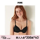 维多利亚的秘密 PINK 2804圆盘胸外扩文胸舒适薄衬垫3/4罩杯无痕文胸内衣女 2ZUO黑色 11202804 75B （34B）