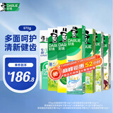 好来(原黑人)茶倍健双重薄荷茉莉青提龙井绿茶清新牙膏套装970g