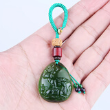 益鼎贵2026马年宋韶光吉祥物生肖属蛇灵鹿长春琉璃摆件办公室家居礼品 钥匙扣