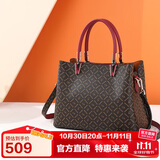 金利来女包手提包女PVC印花手提包托特包 生日礼物送礼