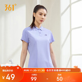 361°短袖女春夏季运动t恤速干衣polo衫跑步健身休闲瑜伽662424130H-6