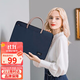 高尔夫（GOLF）电脑包女14英寸手提苹果笔记本华为单肩斜挎包商务公文包女通勤