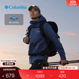 Columbia蒋奇明同款哥伦比亚户外情侣防水冲锋衣全天候徒步连帽外套XE5743 478 海军蓝 XL(185/104A)