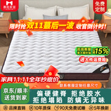 慕胜天然椰棕床垫棕垫偏硬 天然乳胶榻榻米定制床垫天然棕榈健脊床垫 6CM厚（防螨混纺面料+3CM棕） 1.5米*2米