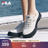 斐乐（FILA）官方女鞋水母鞋帆布鞋夏新款时尚复古休闲鞋 豆腐白-TA 36.5