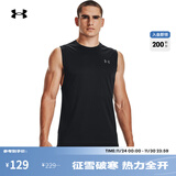 安德玛（UNDERARMOUR）Velocity Muscle男子干爽柔软训练运动背心1327972 黑色001 L