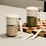 家の物语（KATEI STORY）日本防潮调料罐密封盐罐调料盒玻璃家用厨房高端调味料罐调味瓶罐