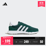 adidas RUN 60s 2.0复古休闲舒适跑步鞋男女阿迪达斯官方轻运动   森林绿/白色/金属灰   40