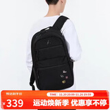 Jordan男女乔丹 聚酯纤维 飞人Logo徽章 书包双肩包HA5477-023黑 均码