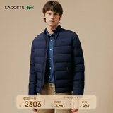 LACOSTE法国鳄鱼男装时尚休闲保暖鹅绒羽绒服外套|BH9329 166/藏青色 XL 54/185