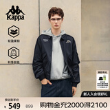 卡帕（Kappa）背靠背运动夹克 2024新款男士休闲美式外套跑步上衣K0E52JJ01D