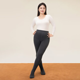 菇娘家灰色打底裤保暖连裤袜女秋冬加绒格雷裤光腿神器可外穿显瘦大码