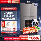 前锋（CHIFFO）燃气热水器智能速热天然气恒温家用强排式厨卫家电JSQ-L01R系列 16L 【升级版】水气双调恒温舒适多重防护 爵士金