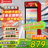 格点大容量饮料柜商用冰柜直冷藏展示柜酒水柜纯风冷无霜保鲜柜超市玻璃门冰箱立式啤酒柜 大单门下机直冷 前吹风除雾尊享款