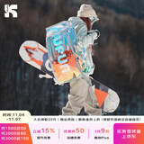 酷峰 滑雪包背包单板雪板双肩包登机雪具雪鞋收纳装备大容量板包 炫彩白65L