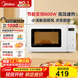 美的（Midea）变频小清新微波炉 液晶屏幕 磨砂面板 小型20L家用 匠心工艺（PM2002）