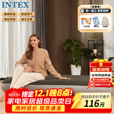 INTEX 64107单人加大充气床垫户外防潮垫陪护折叠床车载床N