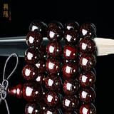 龍隐正宗小叶紫檀手串男女士款文玩手链檀香木佛珠子转运正品高端情侣 大满星款【京仓速发】 8mm*108颗