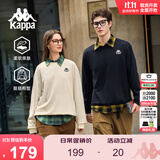 卡帕（Kappa）套头衫情侣男女宽松运动卫衣休闲圆领外套休闲上衣K0CZ2WT93V
