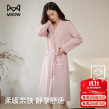 猫人【100%纯棉】25年新品女士睡衣女浴袍女四季通用睡袍全棉家居服女