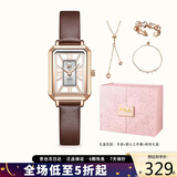 斐乐（FILA）手表女复古简约小方表女士腕表送女友开学季礼物6264-109B