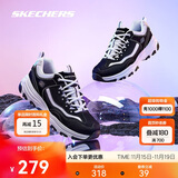 斯凯奇奥利奥|秋季黑白老爹鞋复古熊猫鞋透气厚底增高运动鞋