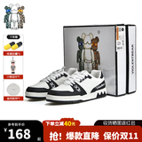 暴力熊（VIOLENTBEAR）男鞋秋冬新款透气低帮板鞋休闲运动鞋子潮鞋百搭女鞋情侣鞋轻奢潮 白黑色 41