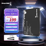 长城（Great Wall) 240GB SSD固态硬盘 SATA3.0接口 读速520MB/S台式机/笔记本通用 GW520系列