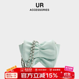 UR包包女包甜美蝴蝶结斜挎包女生包包2025新款链条单肩包生日礼物女 冰淇淋绿【送闺蜜送女朋友实用】
