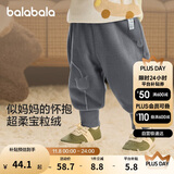 巴拉巴拉宝宝裤子男童长裤女童加绒裤冬装运动裤摇粒绒潮208424108205