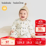 巴拉巴拉童装连体衣新生儿2025新款冬装爬服加厚男女婴童衣服208425133202