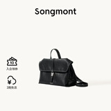 Songmont山下有松山行系列随游小挎包植鞣皮单肩斜挎包【李娜同款】 烟墨黑-小号（白钢五金）预售16天 小包