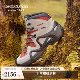 LOWAMK1德国登山鞋户外goretex防水耐磨透气防滑徒步ZEPHYR GTX女秋冬 灰色/红色 36.5