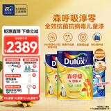 多乐士淳零无添加竹炭全效儿童漆室内油漆抗病毒抗菌内墙乳胶漆 A8206 套装 可调色（不可退换） 15L*1件