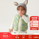 巴拉巴拉童装加绒马甲2025冬装婴儿背心羊羔绒两面穿宝宝外套209425101203
