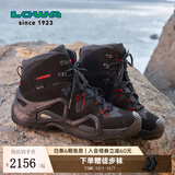 LOWAMK1德国登山鞋户外goretex防水耐磨透气防滑徒步ZEPHYR GTX女秋冬 黑色/红色 39