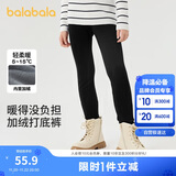 巴拉巴拉balaOne儿童加绒打底裤女童加厚保暖2025冬装长裤子209425123003