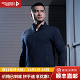 龙牙（Dragon Tooth）【张译同款】三代幻刃轻量抓绒外套男户外休闲运动机能开衫外套 深渊蓝 M 175/96A 141-155斤
