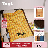 Tagi.边边帆布袋高密度大容量通勤秋冬复古单肩包斜挎包旅行手提包 柑橘饼干