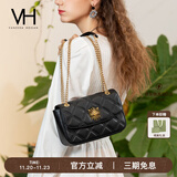 VANESSA HOGAN VH女包茵然软包系列复古太阳神斜挎包菱格链条腋下包小众单肩包