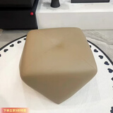 顾恩家用客厅茶几沙发踏凳门口换鞋凳卧室衣帽间矮凳坐墩创意皮面凳 棕色加厚八角凳