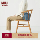 MUJI可当成腰垫使用的柔软靠垫 抱枕腰托靠枕腰靠 蓝色 49*22*15cm