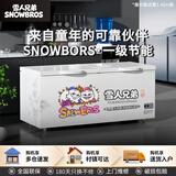 雪人兄弟【已补贴20%】冰柜商用家用冷柜卧式大容量冷藏冷冻两用冰柜 【深寒纪元系列】双温430升丨1.46米丨一级节能 铜管制冷丨180天只换不修
