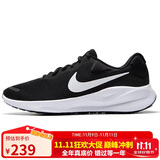 耐克NIKE男子跑步鞋REVOLUTION 7运动鞋FB2207-001黑白40.5