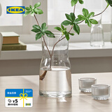 宜家（IKEA）TIDVATTEN提瓦顿小清新透明玻璃花瓶装饰桌面摆件瓶子 透明玻璃花瓶30cm