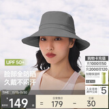 蕉下（beneunder）遮阳帽子女透气渔夫帽防晒帽钓鱼帽防泼水户外AS713深花灰