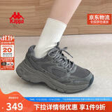 卡帕（Kappa）女鞋秋季运动鞋子女款厚底增高老爹鞋休闲跑步鞋女 香根草绿 39