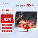 KKTV 23.8英寸 办公显示器  75Hz高刷率 三面微边框 可壁挂 高清电脑显示屏 低蓝光 K24ZH