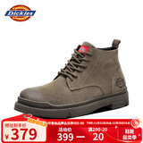 Dickies高帮男靴厚底马丁鞋男士靴子潮男女靴情侣鞋 驼色 42 