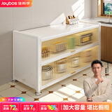 佳帮手厨房置物架落地微波炉收纳柜多层防尘储物柜多功能置物柜橱柜长60